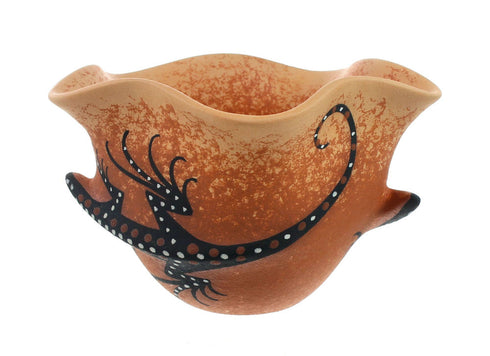 Zuni Indian Gecko Pottery Hand Crafted By Artist Lorenda Cellicion SN20028